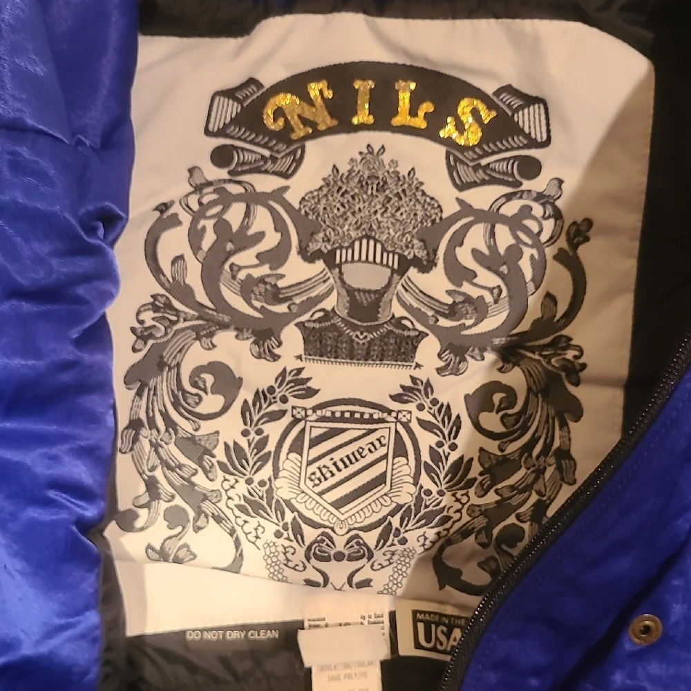 Vintage NILS Timberline One Piece Electric Blue Ski Suit 10 - Picture 3 of 7